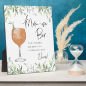 Cocktail Greenery Momosa Baby shower Bar Sign Fotoplaat (Zijkant)