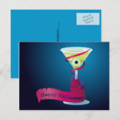 Cocktail Happy Halloween briefkaart (Voorkant / Achterkant)