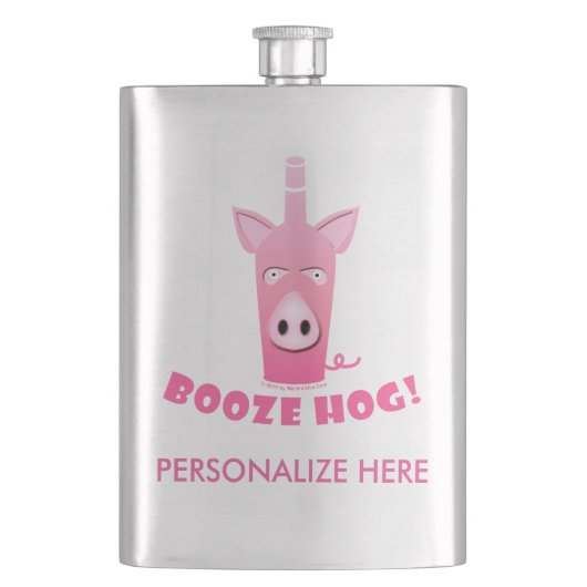COCKTAIL HIP FLASK - DRANKVARKEN HEUPFLES (Voorkant)