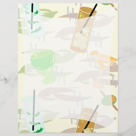 Cocktail Hour Briefpapier Flyer (Voorkant)