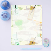 Cocktail Hour Briefpapier Flyer (Enkel)