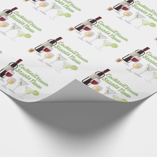 Cocktail Hour Cadeaupapier (Hoek)