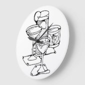 Cocktail Hour Clock Grote Klok (Hoek)