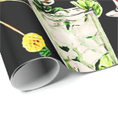 Cocktail Hour in de tropen Cadeaupapier (Rol Hoek)