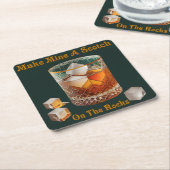 Cocktail Hour Maak van mij een whisky op de rotsen Kartonnen Onderzetters (Schuin)