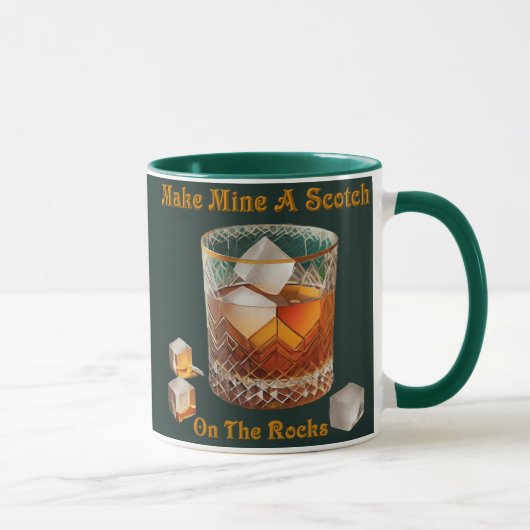Cocktail Hour Maak van mij een whisky op de rotsen Mok (Rechts)