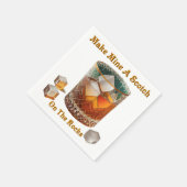 Cocktail Hour Maak van mij een whisky op de rotsen Servet (Hoek)