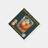 Cocktail Hour Maak van mij een whisky op de rotsen Servet (Hoek)