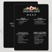  COCKTAIL HOUR MENU (Voorkant / Achterkant)