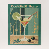 Cocktail Hour Mid Century Modern Martini Legpuzzel (Verticaal)