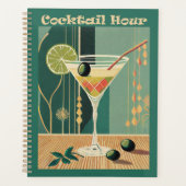 Cocktail Hour Mid Century Modern Martini Planner (Voorkant)