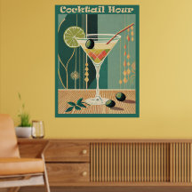 Cocktail Hour Mid Century Modern Martini