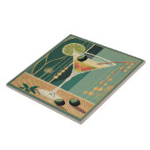 Cocktail Hour Mid Century Modern Martini Tegeltje (Zijkant)