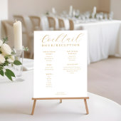 Cocktail Hour Receptie Drink Menu Poster
