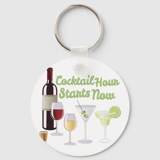 Cocktail Hour Sleutelhanger (Voorkant)