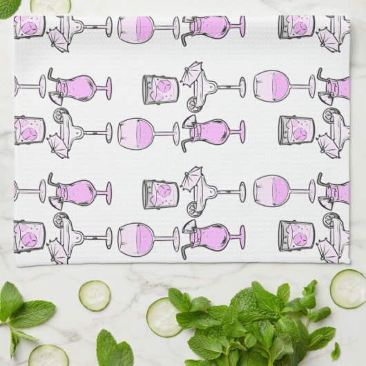 Cocktail Hour Theedoek (Gevouwen)