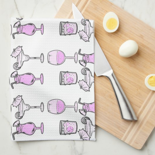 Cocktail Hour Theedoek (Quarter Fold)