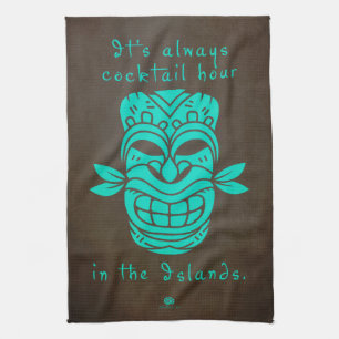 Cocktail Hour Tiki Towel Theedoek
