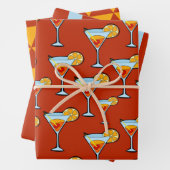 Cocktail Hour Wrapping Paper-set Inpakpapier Vel (In situ)