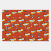 Cocktail Hour Wrapping Paper-set Inpakpapier Vel (Voorkant)