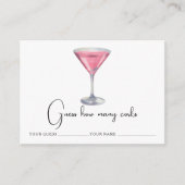 Cocktail - How many corks bridal game Informatiekaartje (Voorkant)