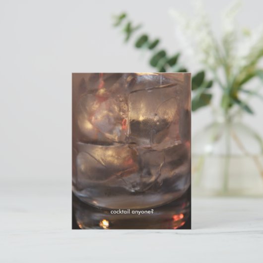 Cocktail Iemand? Briefkaart (Staand voorkant)