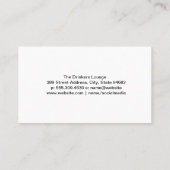 Cocktail illustratie met bessen | bar visitekaartje (Achterkant)