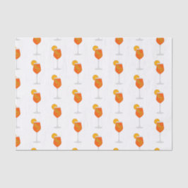 Cocktail Illustration, Aperol Spritz Tissuepapier