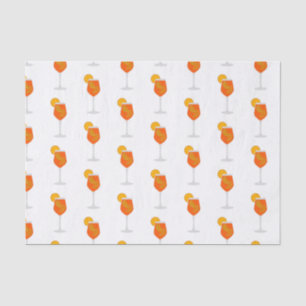 Cocktail Illustration, Aperol Spritz Tissuepapier
