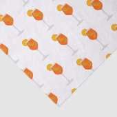 Cocktail Illustration, Aperol Spritz Tissuepapier (Detail)