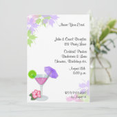 Cocktail Invitation Kaart (Staand voorkant)