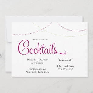 Cocktail Invitation Kaart