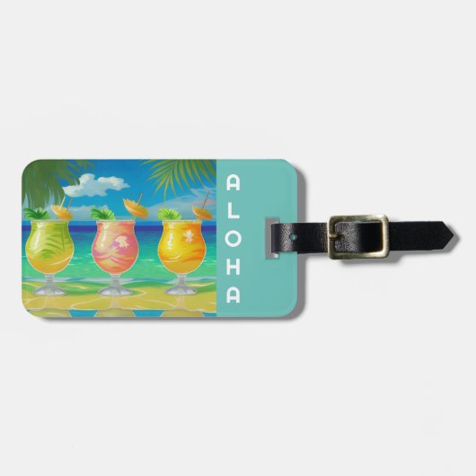 cocktail juichen bagagelabel (Voorkant horizontaal)