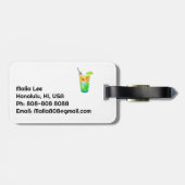 cocktail juichen bagagelabel (Achterkant horizontaal)