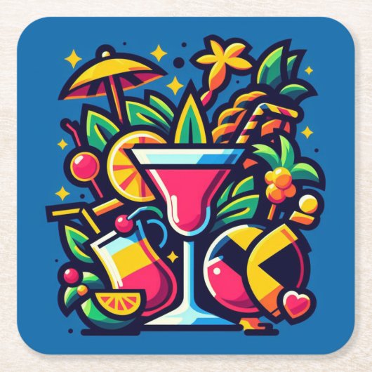 cocktail kartonnen onderzetters (Voorkant)