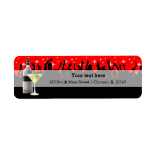 Cocktail * kies achtergrondkleur etiket