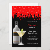 Cocktail * kies achtergrondkleur kaart (Voorkant / Achterkant)