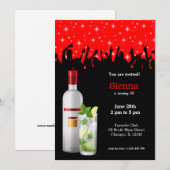 Cocktail * kies achtergrondkleur kaart (Voorkant / Achterkant)