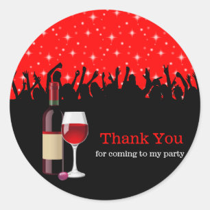 Cocktail * kies achtergrondkleur ronde sticker