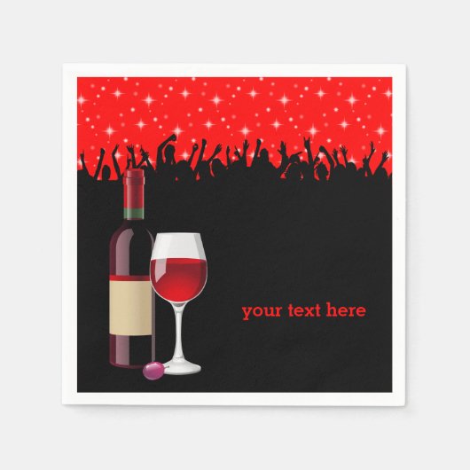 Cocktail * kies achtergrondkleur servet (Voorkant)