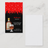 Cocktail * kies achtergrondkleur visitekaartje (Voorkant / Achterkant)