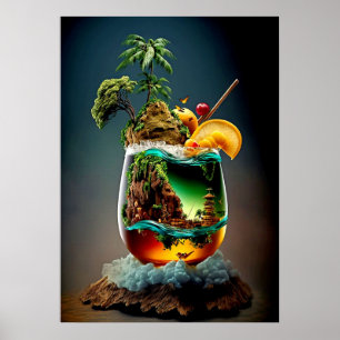 Cocktail Kleurrijk Poster