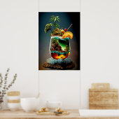Cocktail Kleurrijk Poster (Keuken)
