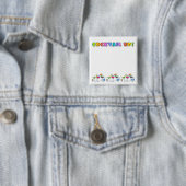 COCKTAIL. KNOOP VIERKANTE BUTTON 5,1 CM (In situ)