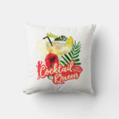 Cocktail Koningin Antieke Kip Hen Party Kussen (Voorkant)