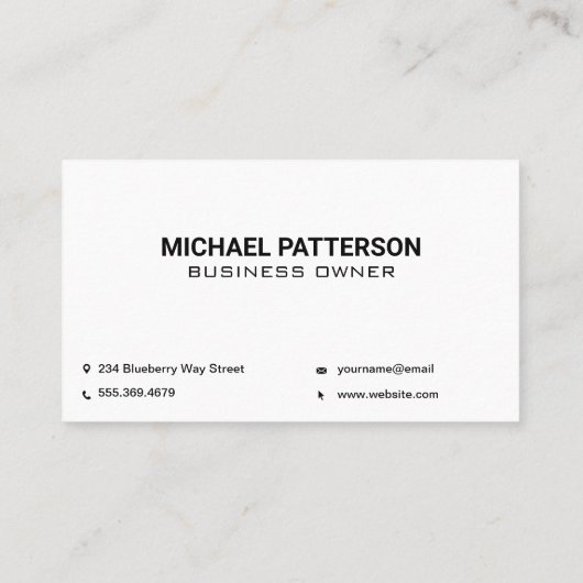 Cocktail Logo | Restaurant | Bar is already in Dut Visitekaartje (Achterkant)