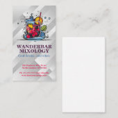 Cocktail Logo | Restaurant en bar Visitekaartje (Voorkant / Achterkant)