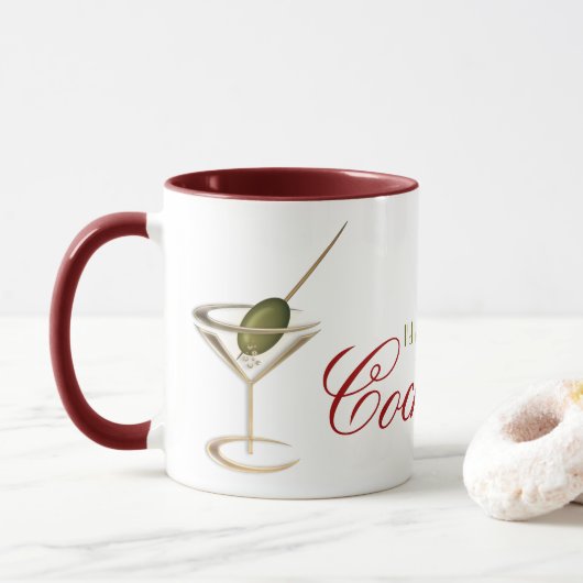 Cocktail Lounge Funny Coffee Mugs Mok (Met donut)