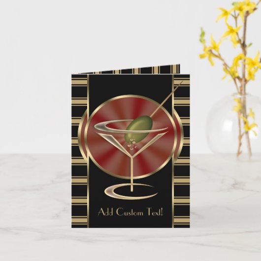 Cocktail Lounge Kaart (Gele Bloem)