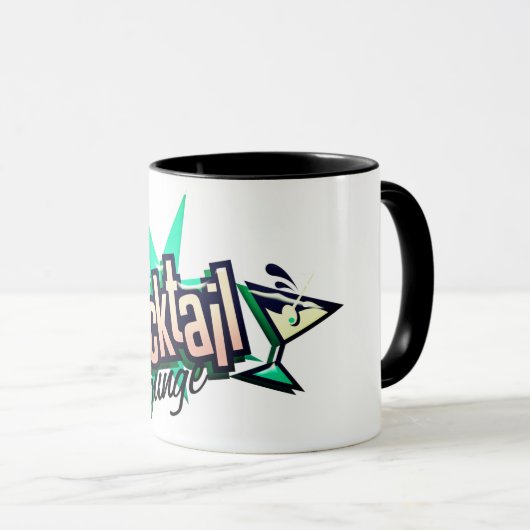 Cocktail lounge martini retro  liquor bar mok (Voorkant rechts)